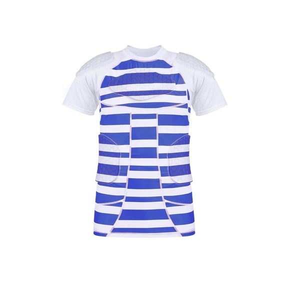 TUOY Men's Padded Compression Shirt Protective Shirt Rib Chest Protector - Picture 3 of 8